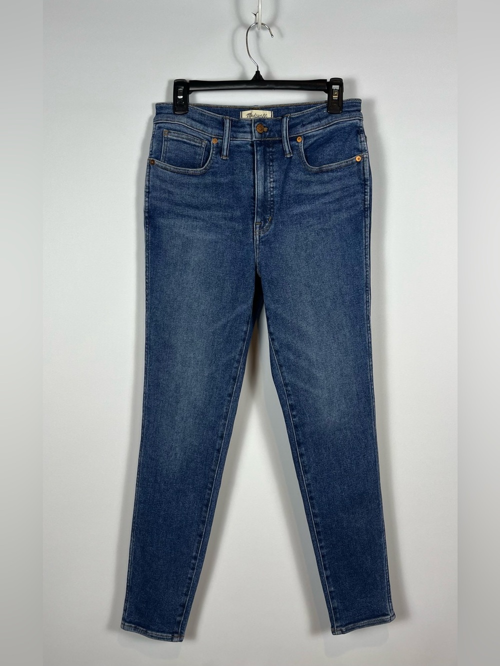 Madewell 10” High-Rise Skinny Jeans in Medium Dark Blue Size 29 Inseam 29”